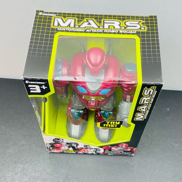 M.A.R.S. Motorized 7" Cybotronix Attack Robo Squad ~ Red Revo Robot (#8831) - Picture 5 of 10